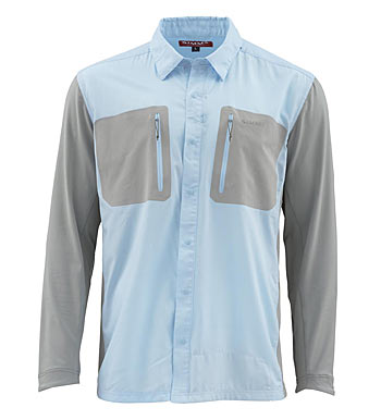 Simms TriComp Cool shirt keeps anglers cool on the hottest days.