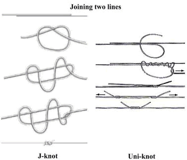 Fishing line knots