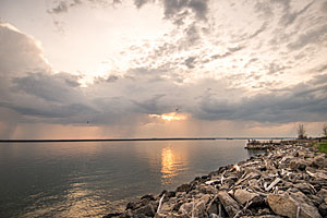 While it’s easy to access shallow water from the shore, a little research will point you toward spots within casting distance of deep-water spots. Photo courtesy of Charles Waldorf