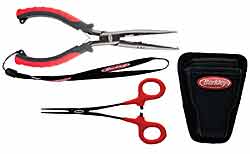 Berkley Spit Ring Pliers (8.5”) and Forceps (6") allow anglers to change hooks and split rings, secure split shot, cut braided line and much more.