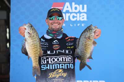 Over the past couple of decades, Bassmaster Elite Series angler Jeff Gustafson has used a drop shot to catch countless smallmouth in tournaments and for fun. Through that experience, he has discovered tweaks that have helped him catch even more. Photo courtesy of B.A.S.S. / Seigo Saito