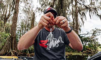 Luke Clausen prefers the Palomar knot for quick tying purposes and when impact strength is not as important.