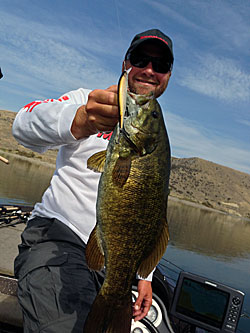 Clausen has found that at times a jerkbait is the perfect wait to catch the last of the remaining larger smallmouth from shallower water before they shift into their fall patterns.