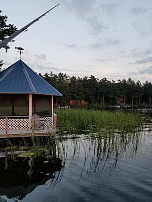 On their own, aquatic vegetation and boat docks attract their fair shares of shallow-water bass. But fishing is even better where the two intersect. The key is focusing on the edges that are created. Photo by Pete M. Anderson