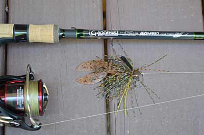 Skipping increases the accuracy of your presentation. While doing that with casting gear takes practice and patience, a medium-heavy spinning rod and braided line makes it easier. It can handle a variety of lures, including jigs, and provides the needed power without the worry of backlashes. Photo by Pete M. Anderson