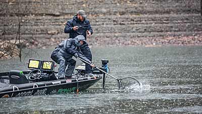 Trent Palmer, who owns SonarPros, knows how to install fishing electronics. He knows how to use them, too. He posted a top-10 finish at the Toyota Series Championship and BFL win in 2020. Photo courtesy of Justin Onslow/MLF