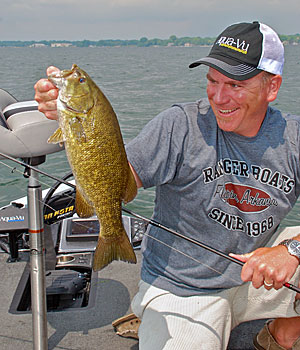 Joe Balog is a firm believer that you can’t retrieve a crankbait too fast if a smallmouth bass wants to eat it.