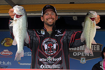 Swimbaits have become an important part of Bassmaster Elite Series angler David Mullins’ approach to fishing deep water. Photo courtesy of B.A.S.S. / Seigo Saito