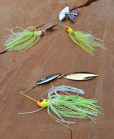 Spinnerbaits are relatively simple to understand and fish, making them a perfect starting point for beginning bass anglers. Master their use, and you're well on your way to catching bass on buzzbaits and bladed jigs. Photo by Pete M. Anderson