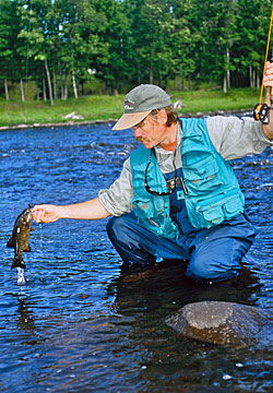 Many rivers have outstanding smallmouth populations and targeting them in the summer with the long rod can be great fun.