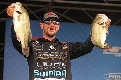 Bassmaster Elite Series angler Jeff Gustafson says the power and performance of the new generation of trolling motors have completely changed bass fishing. Photo courtesy of B.A.S.S. / Seigo Saito