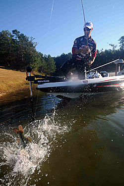 John Crews targets shallow bass during Indian summer because the fish are easier to find than bass scattered in deep water