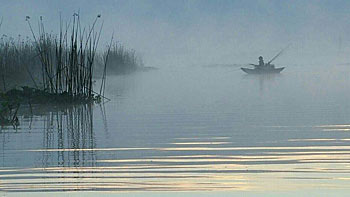 Kick boats are equally at home on big lakes and small bodies of water, where big boats can’t be launched. Photo courtesy Mike Alaga / Bass-n-Tubes