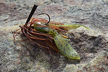 Use jig trailers that add bulk without much action in cold water. That will help keep your jig on the bottom. Photo by Pete M. Anderson