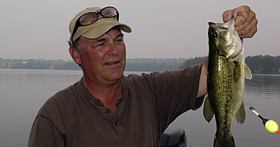 A bobber is the best way to suspend micro baits and cover water when the wind is blowing.