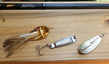 Spoons can cover bass fishing situations from the surface to the bottom. Photo by Pete Anderson