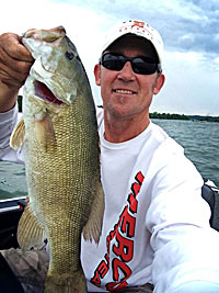 Art Ferguson III caught this smallie on a tube in Lake St. Clair.