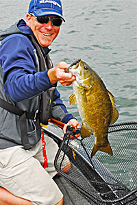 Joe Balog is a big fan of tubes, especially for smallmouth bass in clear water.