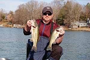 Each lures shines at a specific time. In cold water, jerkbaits are a great choice to catch bass like these.