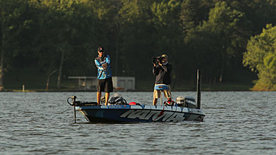 FLW Tour pro Jacob Wheeler encourages weekend anglers to fish faster. The more water you cover, he says, the clearer the patterns become. Credit: B.A.S.S./Seigo Saito