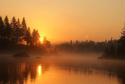 Smallmouth canoe fishing