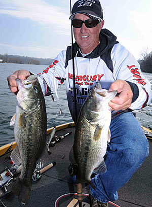 Pete Wenners relies on the Alabama rig to catch quality-sized bass looking for super-sized meals during the winter.