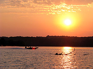 Summer bass fishing