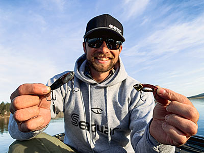 Palaniuk’s two favorite blade baits are a Molix Trago Vib and a Norisada Custom Tackle blade bait.