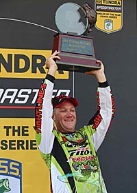 Brent Chapman of Lake Quivira, Kas., acheived his longtime goal of winning the 2012 Bassmaster Angler of the Year award.