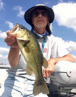 Brian Waldman and one of 255 fish taken on a single bait.