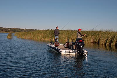 A co-angler should avoid casting toward the front half of the boat unless he asks permission from the pro to do so.