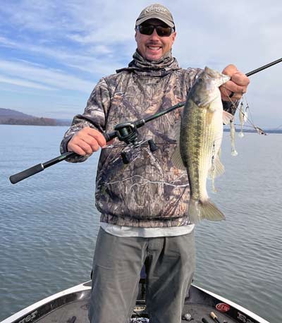 A recent bass Davis caught with an A-Rig.