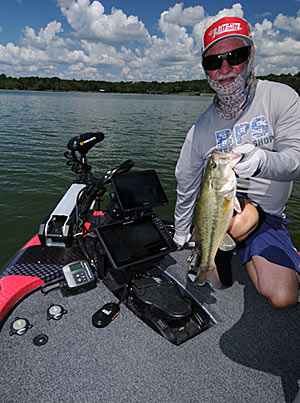 Electronics are essential for finding summertime bass in deep water. 