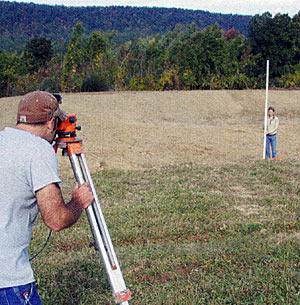 Shooting the elevations.