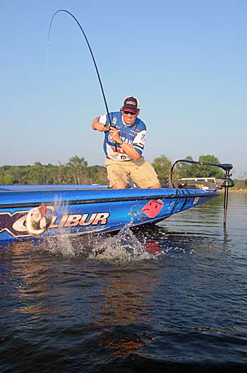 Offshore humps produce quality bass for Alton Jones throughout the dog days of summer. 