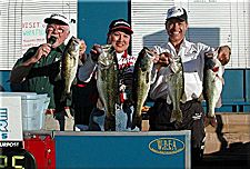 L-R....Tournament Director Willie Cook, Judy Wong, and Gary Yamamoto Field Rep George Braswell