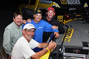 Kevin VanDam, Paul Elias, Shaw Grigsby, and Terry Scroggins