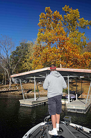 When the leaves turn colors in the fall a variety of lures will catch bass feeding heavily on baitfish.