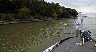 Shaw Grigsby considers fall the ideal season for catching bass on topwater lures.