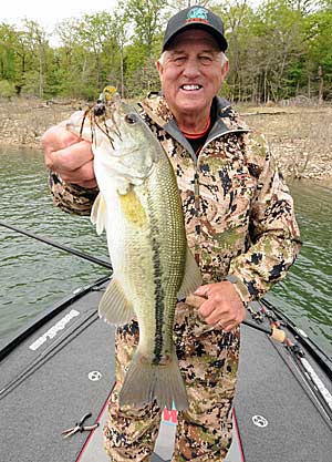 A finesse football jig has become a staple in tournament competitor Scott Pauley’s jig repertoire. 