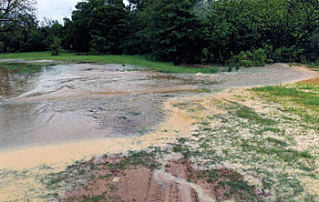 Record floods moved lots of water.