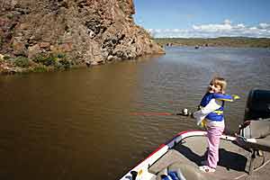 Girls fishing