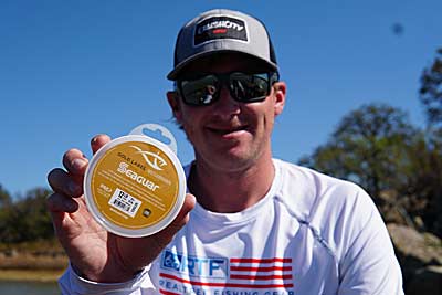 Connell has won multiple Bass Pro Tour events thanks to 12 lb Seaguar Gold Label.