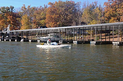 Peddle-drive systems in fishing kayaks allow bass anglers to travel longer distances and fish without having to paddle.