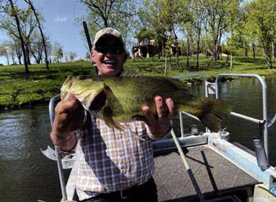 This 19", two-year-old bass tipped the scales at 4.65 pounds. Extraordinary growth.