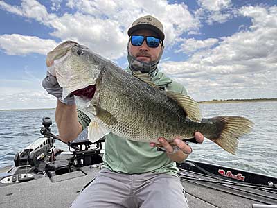 A big Texas largemouth caught with a deep-diving crankbait.