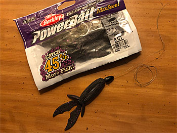 The MaxScent Creature Hawg is a great bait for fishing in and around aquatic vegetation.