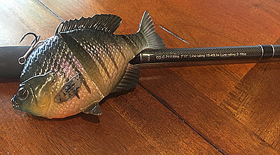 Okuma Guide Select Rod and Savage Gear 3D Bluegill Swimbait