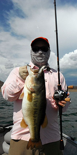 Lunker caught with an Okuma Citrix Travel rod