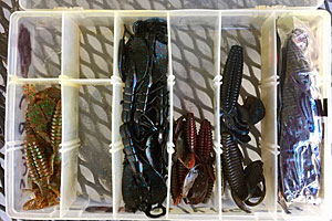 Boxes with adjustable compartments let you store a variety of baits. You can even make room for specialized hooks.